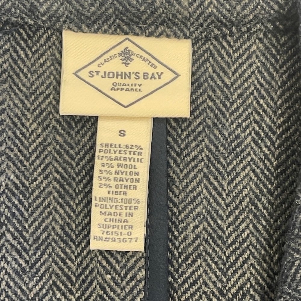 St. John's Bay size S - Stylish Gray Blazer - Picture 4 of 4